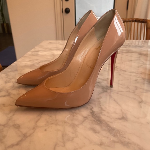 Christian Louboutin Pigalle Follies 100 Patent Nude Size 38 (8) - Picture 5 of 5